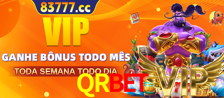 Banner promocional do QRBET oferecendo 100% de recompensas adicionais contínuas para quem fizer o login diário (Daily sign-in), com um mascote de coelho.