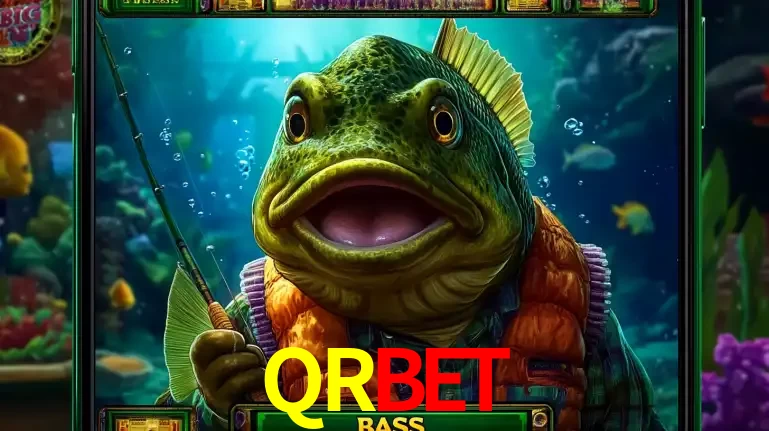 Personagem de peixe pescador do popular jogo de slot com tema de pescaria, uma das emocionantes opções de caça-níqueis para jogar e ganhar no cassino QRBET.